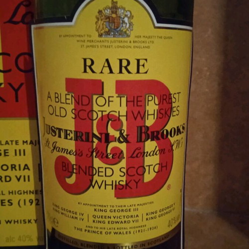 J&B Rare Scotch Whisky new, about 20 years old, sealed