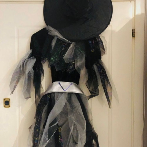 Witch costume for girl, Sandra, size 12 years