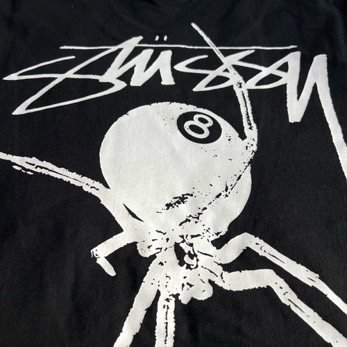 Stussy Spider Tee new, sizes M and L, black