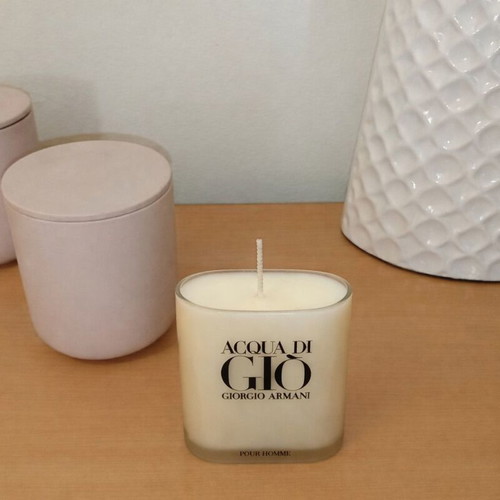 Acqua di Giò scented candle handmade in authentic bottle new