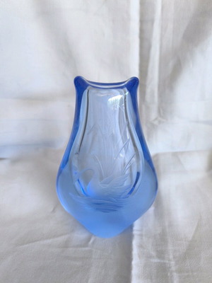 Vintage jar made of solid glass