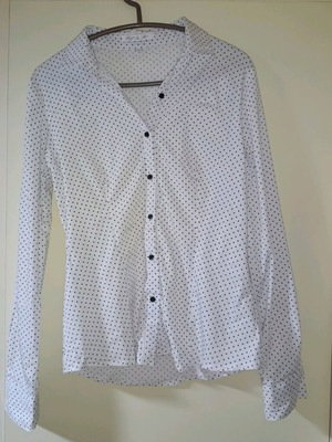 Polka Dot Shirt Medium Like New, Black and White