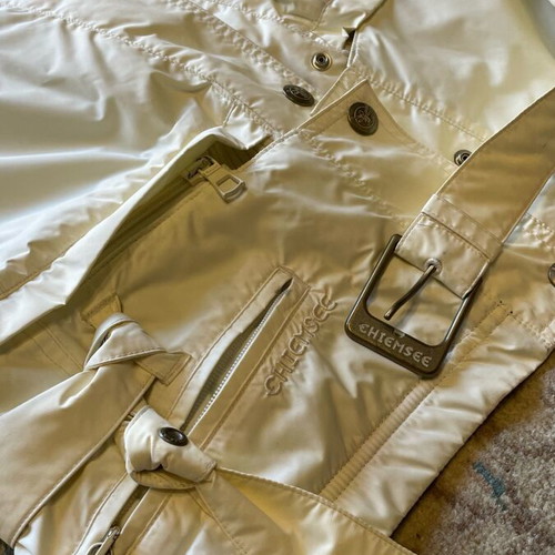 White Chiemsee jacket like new, size M, with embroidered details