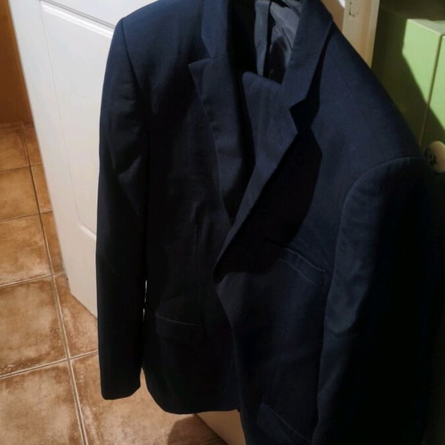Angelo Litrico dark blue slim fit suit like new, size 50