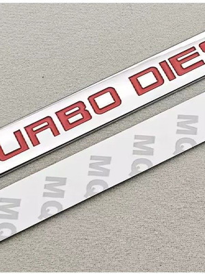 3d Metal Turbo Diesel Logo Sticker with Grill Base new