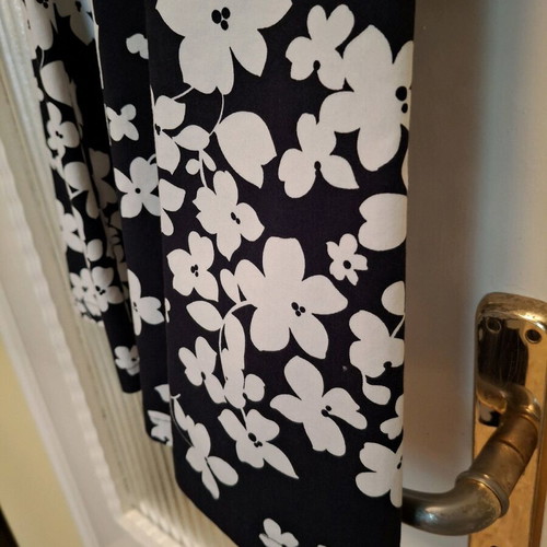 Miss Simbolo floral dress black and white used