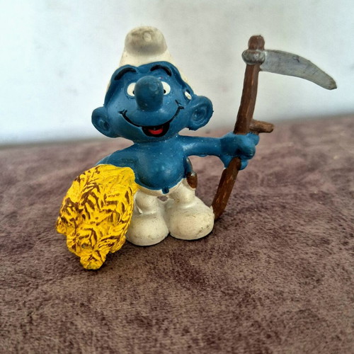 Στρουμφ Θεριστής Schleich Peyo μεταχειρισμένο