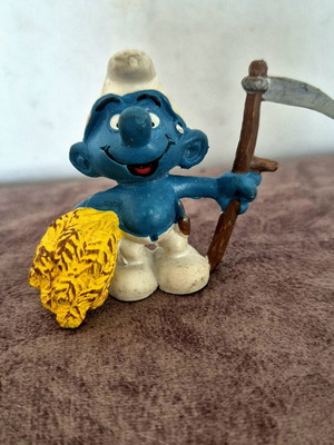 Στρουμφ Θεριστής Schleich Peyo μεταχειρισμένο