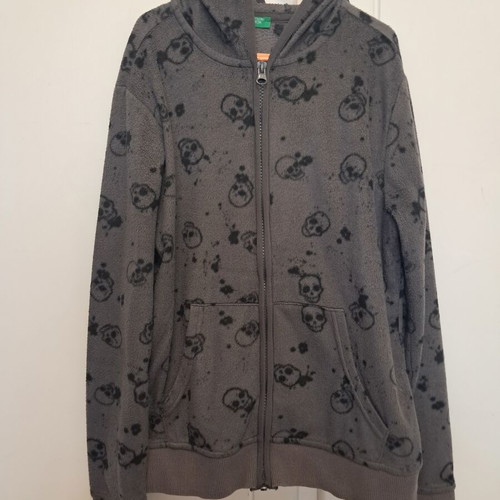 Benetton boys' jacket size 9-10 like new, black and grey