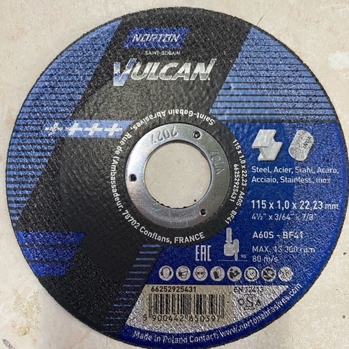 Inox and iron cutting disc new, sizes φ115 and φ125