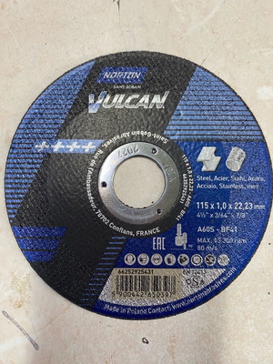 Inox and iron cutting disc new, sizes φ115 and φ125