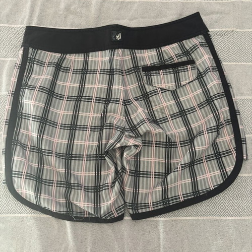 Volcom swim shorts, grey and pink, size M