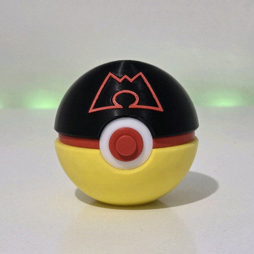 Team Magma Pokéball with keychain, new