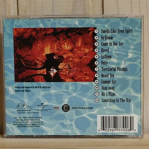 Nirvana Nevermind CD digitally remastered, like new, rock