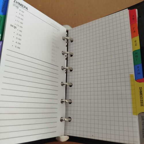 Personal agenda new, brown color, 15 centimeters