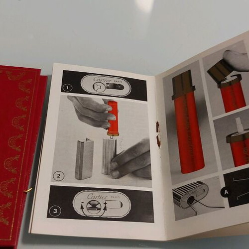 Cartier mod pentagon lighter used with heart box