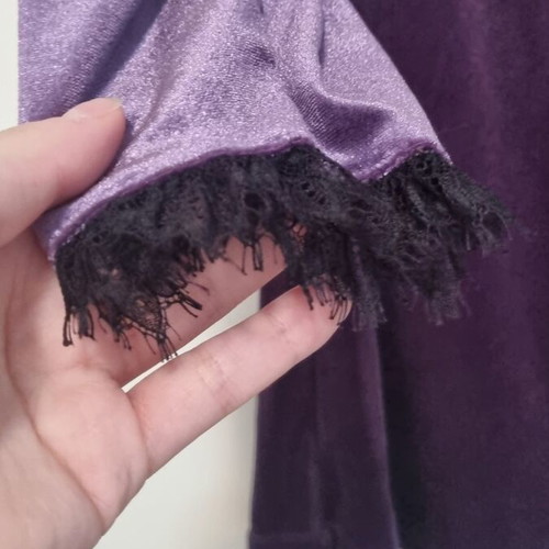 Vicolo short velvet dress size Medium with glitter and lace details