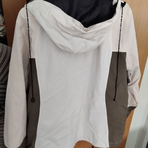 Women's ski jacket size L, white and grey