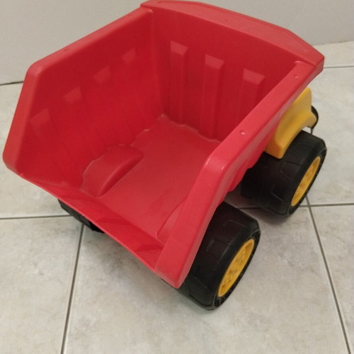 Large toy truck with tipping bed like new
