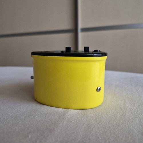 IKEA DROLLA Scandinavian Retro Alarm Clock like new, yellow