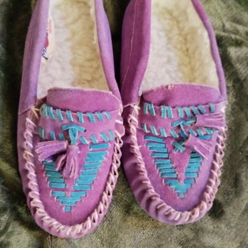 Winter slippers purple new
