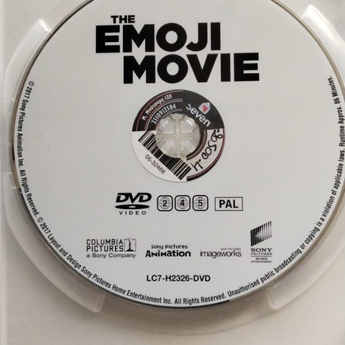 Emoji The Movie DVD used, dubbed with Greek subtitles