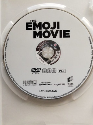 Emoji The Movie DVD used, dubbed with Greek subtitles