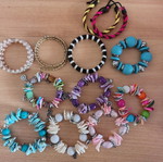 Bracelet set like new, colorful summer styles