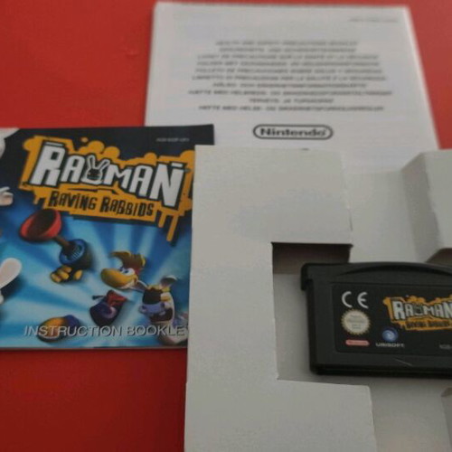 Rayman Raving Rabbits Game Boy Advance game used