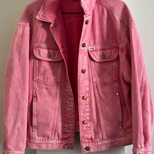 Wrangler denim jacket pink like new