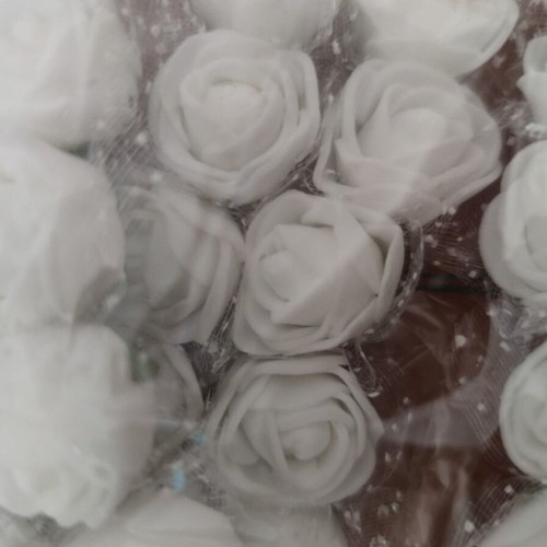 Craft foam rose set new, colorful EVA flowers with decorative branches