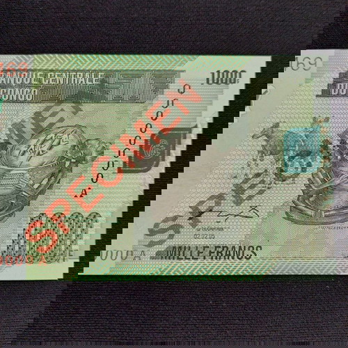 SPECIMEN. CONGO 1000 FRANCS.