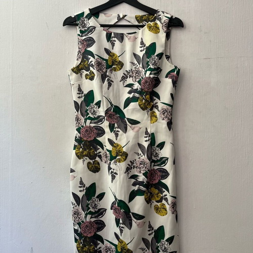H&M dress no 36-38 like new, white multicolor