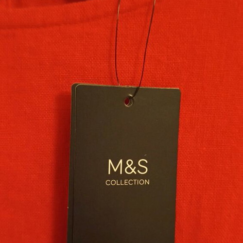 Marks & Spencer mini dress fuchsia linen new size 18