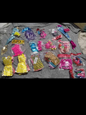 Barbie doll accessories and clothes, new in packaging