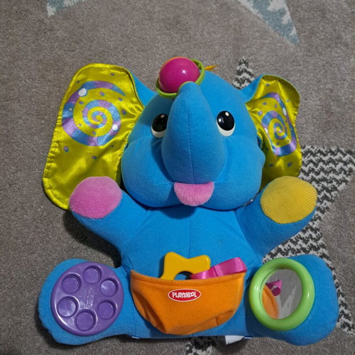 Hasbro Playskool Busy Elephant toy for fine motor skills used