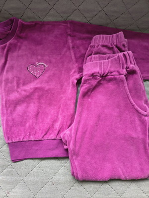 Παιδικό σετ φόρμας μεταχειρισμένο, μωβ, Alouette