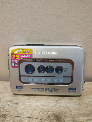Panasonic RQ-SX52 cassette player used, no battery