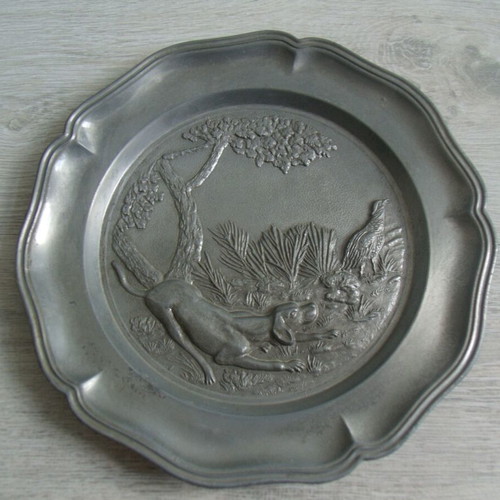Metal Tinned Panel used with Hunting Relief Motif