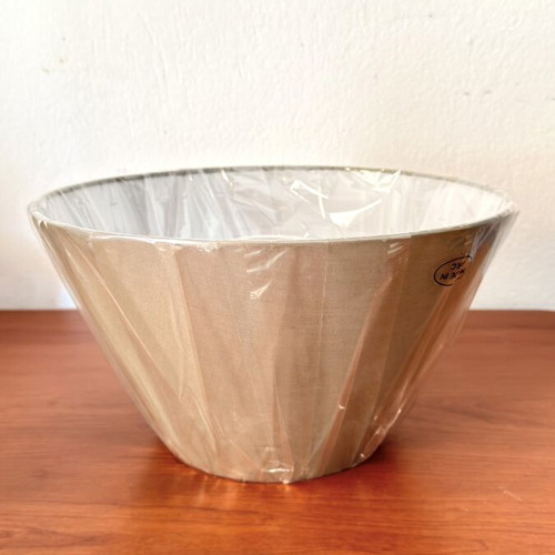Beige conical lampshade 27x30cm, sealed