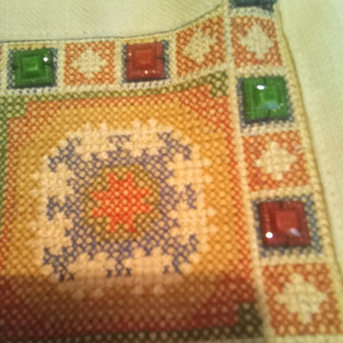 Bag with embroidery summer crossbody like new