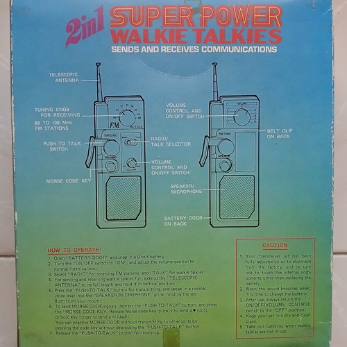 Super Power Walkie Talkies AL-602FM set like new with FM receiver
