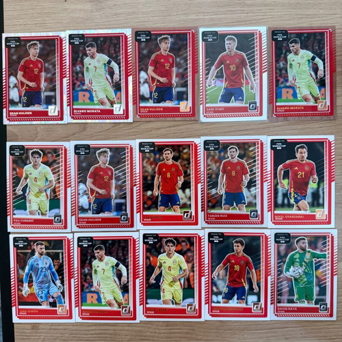 Road to World Cup Spain cards x15 like new, based, silver and bronze