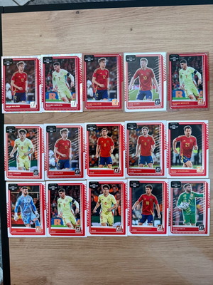 Road to World Cup Spain cards x15 like new, based, silver and bronze