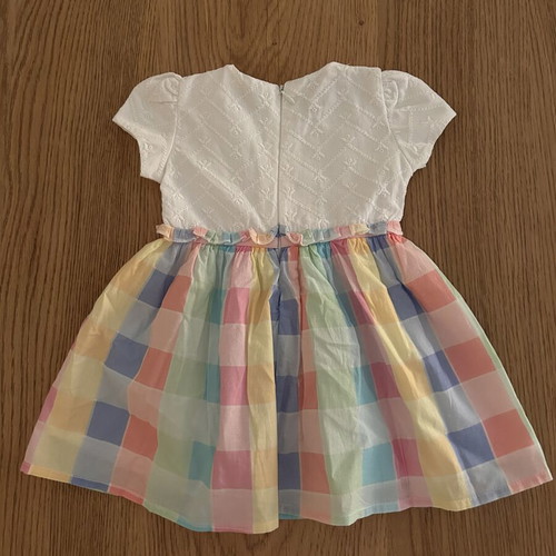 Baby dress with matching hairband like new, 6-9 months