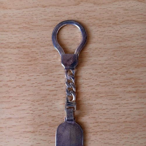 Silver 925 key holder/keychain new with monogram X and M