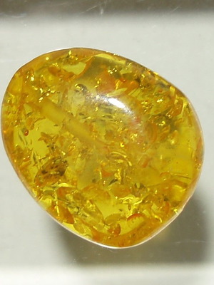 Authentic Baltic processed amber like new, pierced 21.80x18.30 mm 15.60 ct