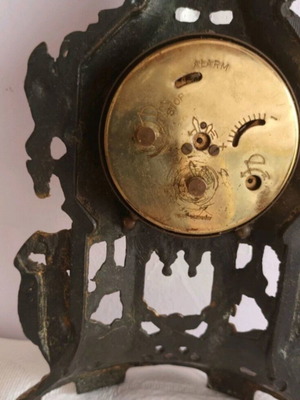 German brass clock 23x16 cm