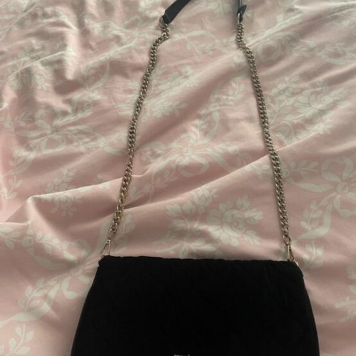Roccobarocco crossbody bag like new, black velvet