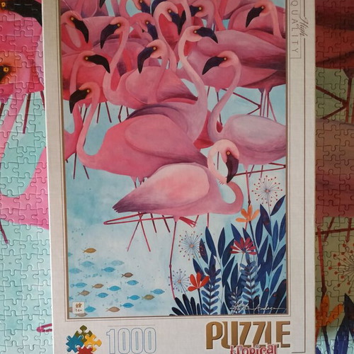D-toys puzzle 1000 pieces like new, tropical collection